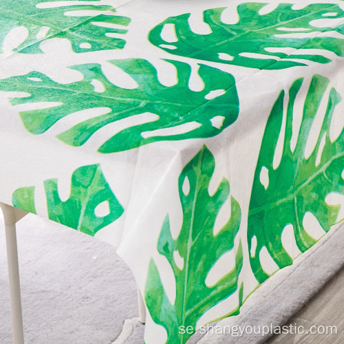Factory Cheap Leaves Flannel Pe Table Cover